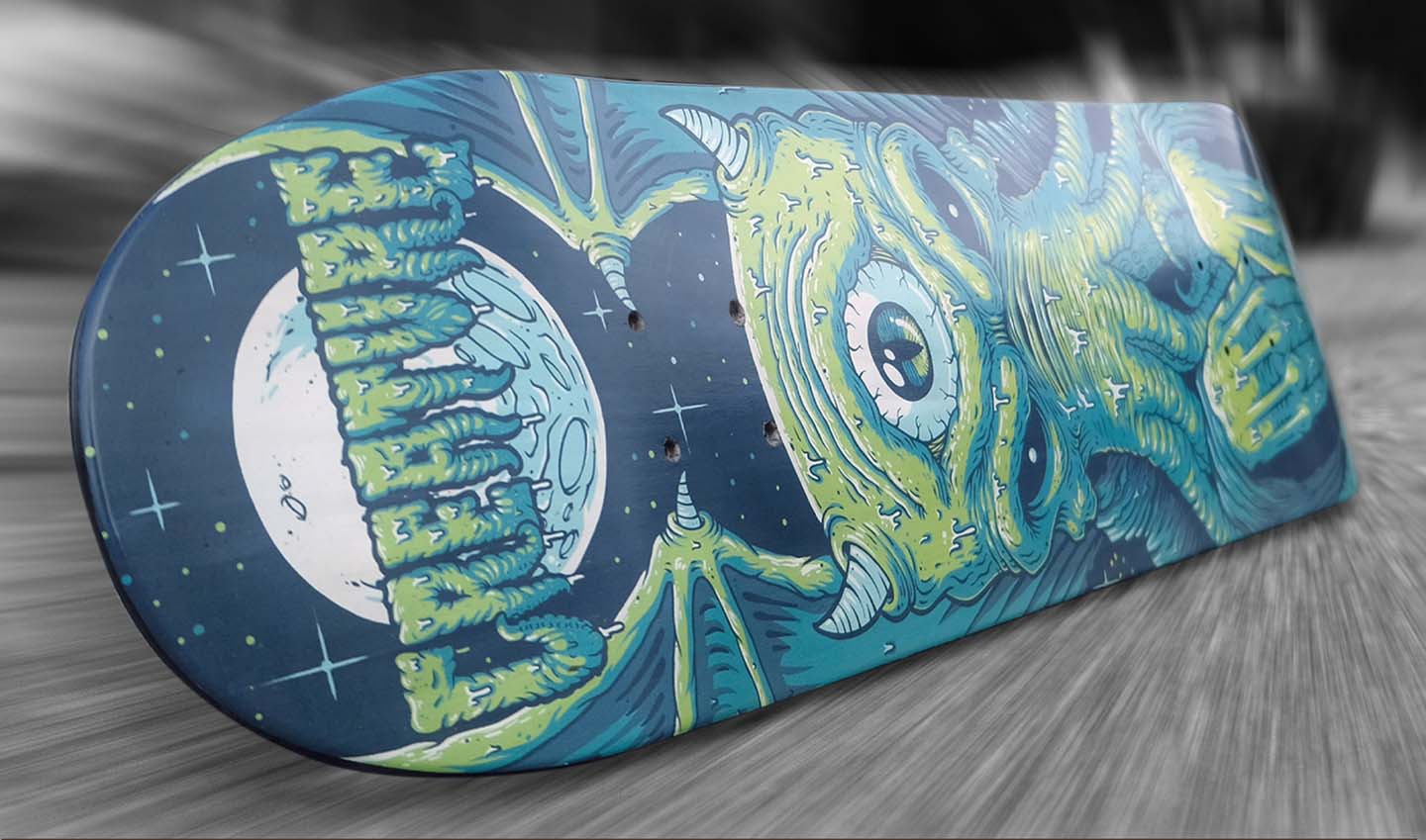 Chump Magic x Creature Skateboard Design